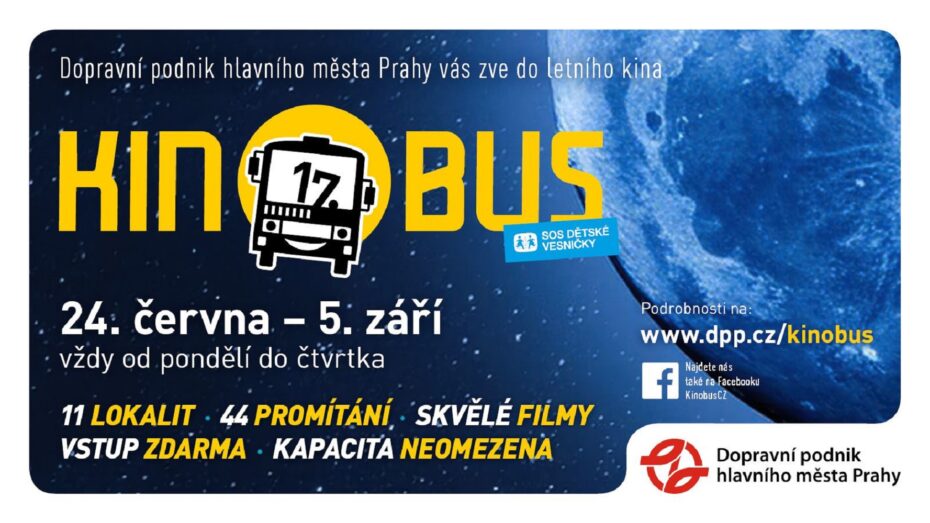 Populární Kinobus bude promítat i v tomto létě.